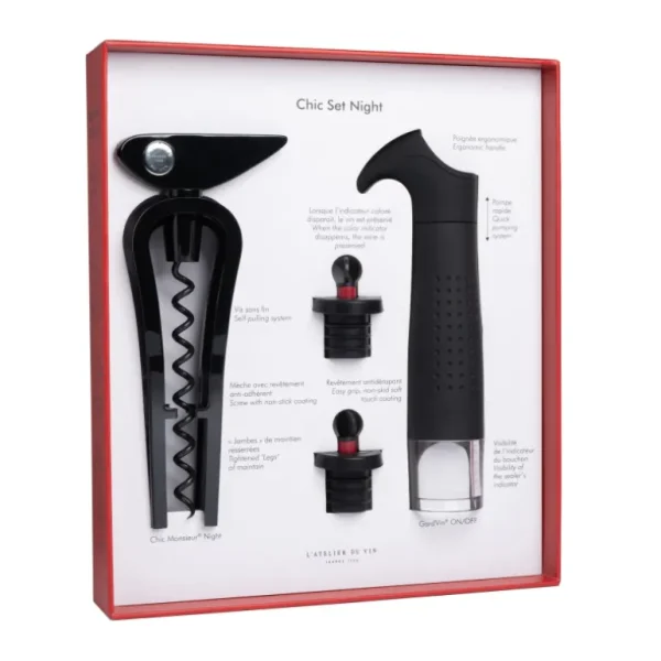 L'ATELIER DU VIN Ustensiles Pour Le Vin<Coffret Chic Set Night,