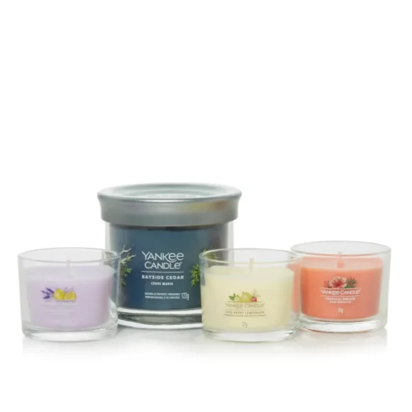 Yankee Candle Bougies Parfumées<Coffret de 4 bougies parfumées,
