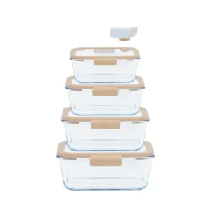 PEBBLY Boîtes Hermétiques<Coffret de conservation sous-vide 5 pièces,