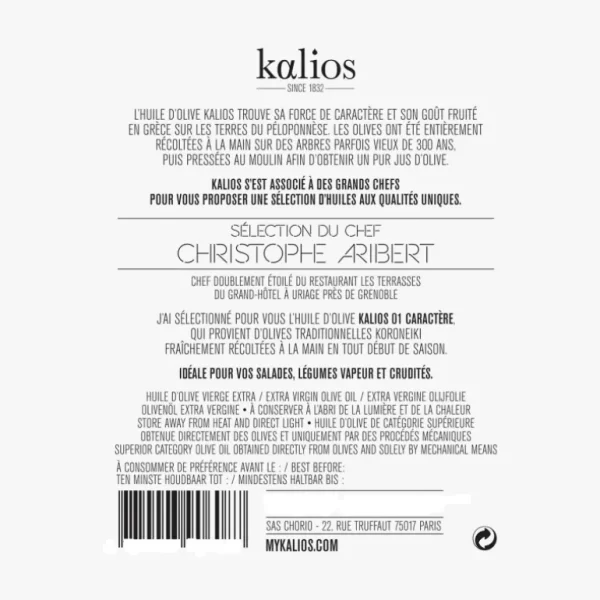 Kalios Huile & Vinaigre<Coffret Huiles des chefs,