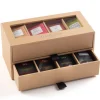 DAMMANN FRERES Les Thés Et Tisanes<Coffret thé 7/7 Kraft 2 tiroirs garni de 56 sachets, Dammann Frères