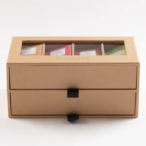 DAMMANN FRERES Les Thés Et Tisanes<Coffret thé 7/7 Kraft 2 tiroirs garni de 56 sachets, Dammann Frères