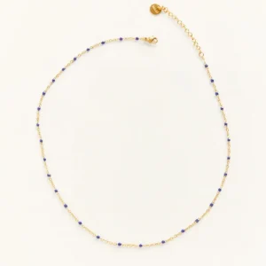 Palas Les Bijoux<Collier Castelo Choker bleu marine,