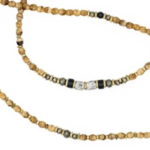 Têtes Blondes Les Bijoux<Collier et Bracelet 6 tours Python Caramel,