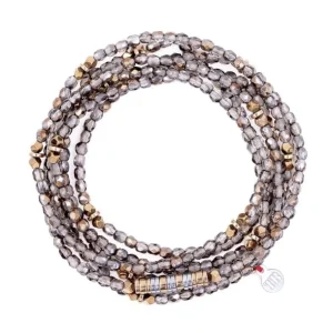 Têtes Blondes Les Bijoux<Collier et Bracelet 6 tours Lizbeth Cristal,