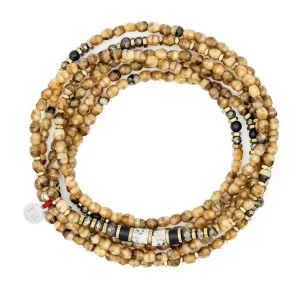 Têtes Blondes Les Bijoux<Collier et Bracelet 6 tours Python Caramel,