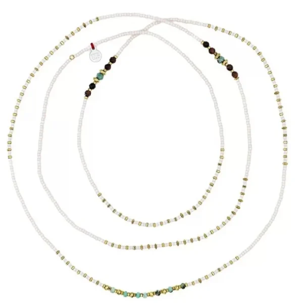 Têtes Blondes Les Bijoux<Collier et Bracelet 6 tours New Andy Rose Guimauve,