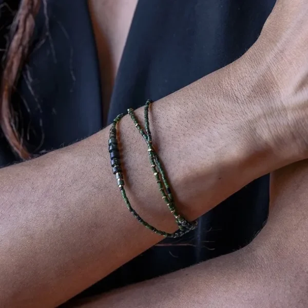 Têtes Blondes Les Bijoux<Collier et Bracelet 3 tours Crocodile Slim,