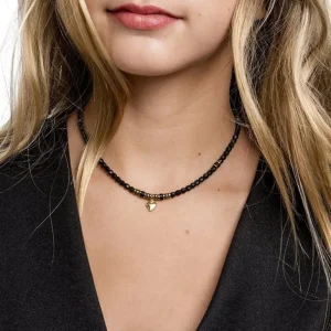 Têtes Blondes Les Bijoux<Collier ras du cou Baghera Noir Mat,