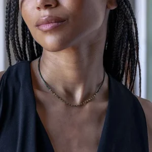 Têtes Blondes Les Bijoux<Collier ras du cou New Alicia Crocodile,