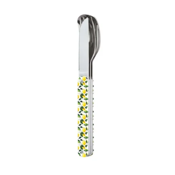AKINOD Ustensiles Pour Le Pique-Nique | Boîtes Repas Et Accessoires<Couverts droits aimantés 12h34 Citrons,