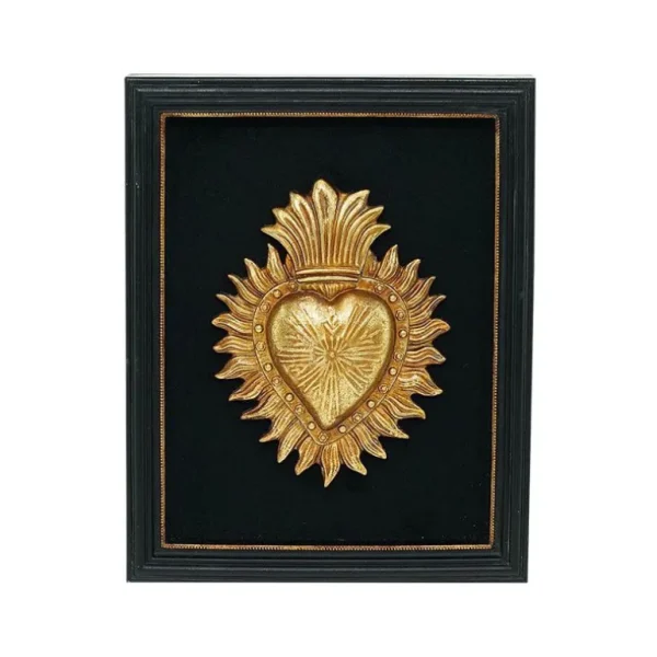 EMDE Décorations Murales<Décoration murale Ex-voto coeur doré 14,8x 18,8 cm, Emdé