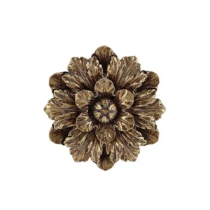 EMDE Décorations Murales<Décoration murale fleur dorée 13,5 cm, Emdé