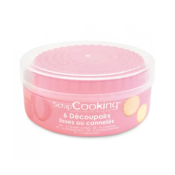 ScrapCooking Emporte-Pièce<6 Découpoirs lisses ou cannelés,
