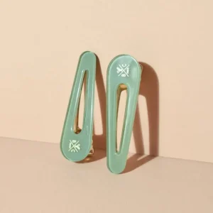 Bachca Les Accessoires<Deux Barrettes Vert d'eau,