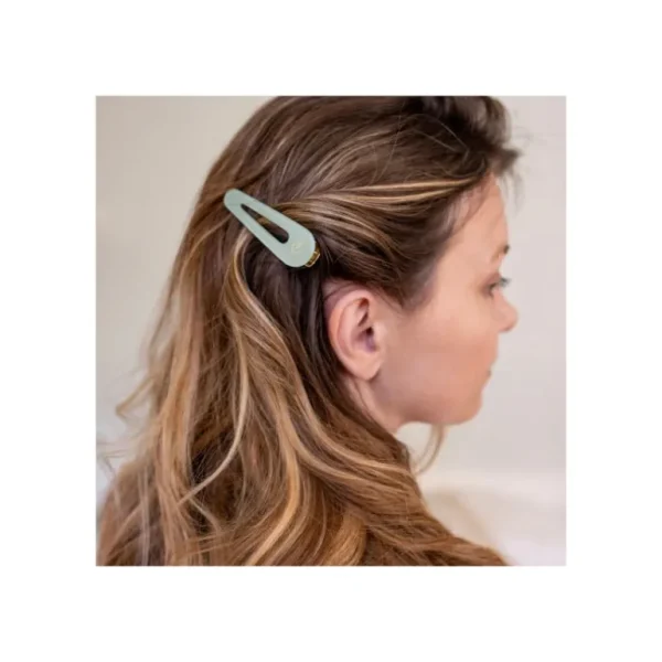 Bachca Les Accessoires<Deux Barrettes Vert d'eau,