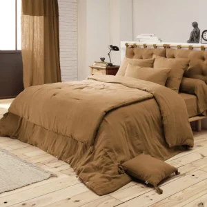 L'effet papillon Draps Plats Et Draps Housse<Drap housse Gaïa Camel en gaze de coton,