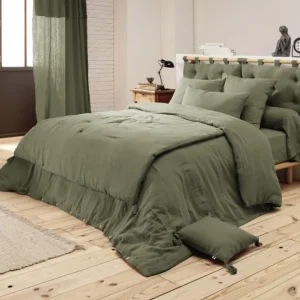 L'effet papillon Draps Plats Et Draps Housse<Drap housse Gaïa Romarin en gaze de coton,