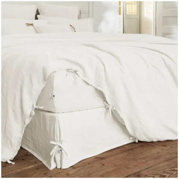 L'effet papillon Draps Plats Et Draps Housse<Drap housse Soline Craie,