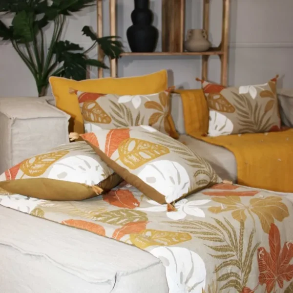 Sud Etoffe Plaids Et Couvre-Lits<Edredon 75 x 200 cm Ombrage Gold,