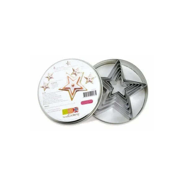 ScrapCooking Emporte-Pièce<6 emporte-pièces étoiles,