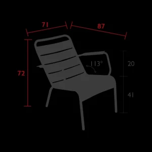 FERMOB Lounge | Fauteuils, Chaises Et Bancs<Fauteuil bas Luxembourg,