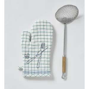 Sylvie Thiriez Gants Et Maniques<Gant de cuisine À table vert,