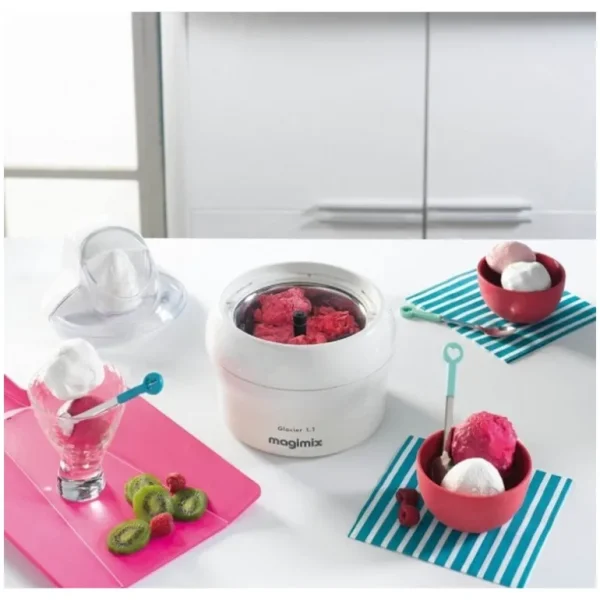 Magimix Sorbetières Et Turbines À Glace<Glacier blanc 1.1L,  