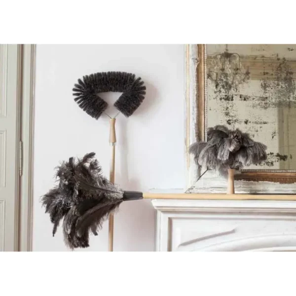 Andrée Jardin Brosserie<Grand plumeau en plumes d'autruche,