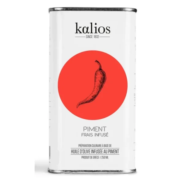 Kalios Huile & Vinaigre<Huile d'Olive infusée au Piment,