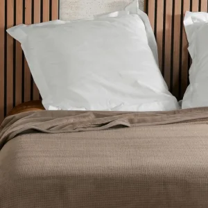 Linder Plaids Et Couvre-Lits<Jeté de lit Gaufré Taupe,