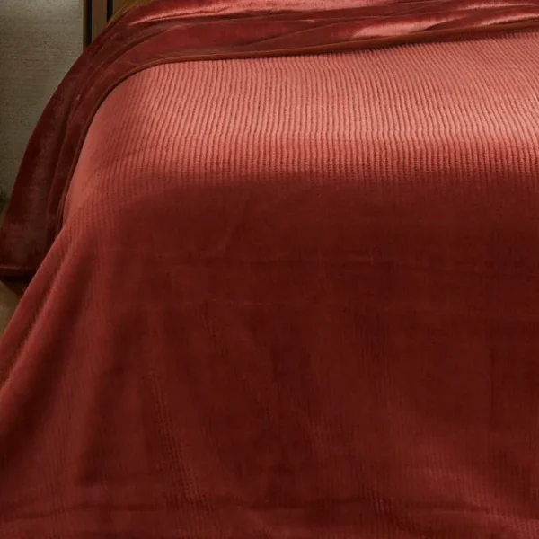 Linder Plaids Et Couvre-Lits<Jeté de lit Gaufré Terre Cuite,