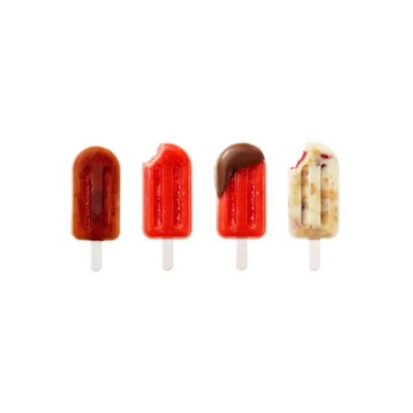 LÉKUÉ La Glace<Kit de 4 Moules à Glace Empilables, Lékué