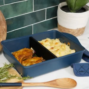 COOKUT Marmites Et Plats À Four<L'Incroyable Plat au Four ajustable Bleu Myrtille,