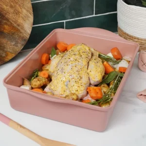 COOKUT Marmites Et Plats À Four<L'Incroyable Plat au Four ajustable Rose Guimauve,