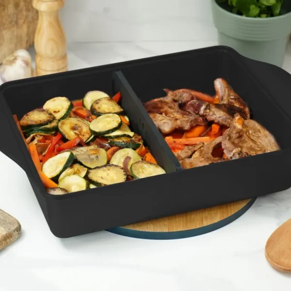 COOKUT Marmites Et Plats À Four<L'Incroyable Plat au Four ajustable Graphite,