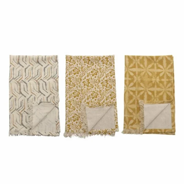 Bloomingville Torchons<Lot de 3 torchons Bejan Marron,