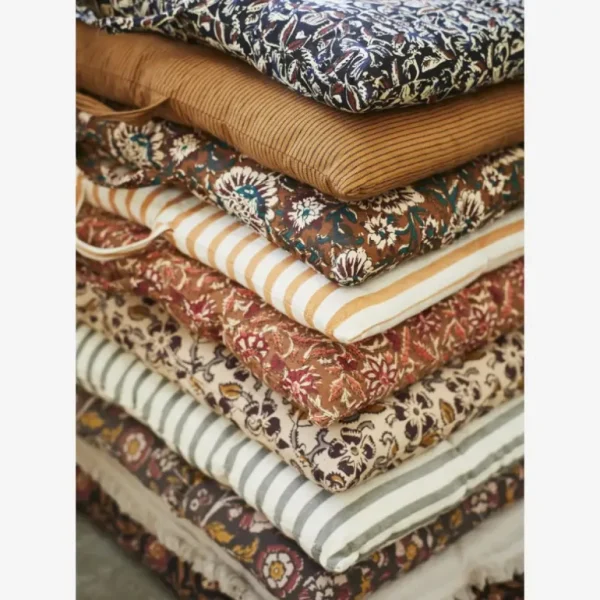 Madam Stoltz Coussins Et Rideaux | Bains De Soleil Et Transats<Matelas d'assise en coton,