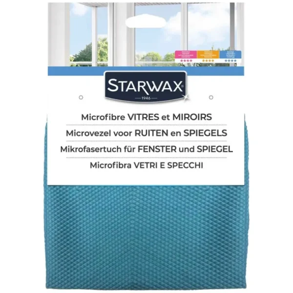 STARWAX Brosserie<Microfibre Vitres et Miroirs,