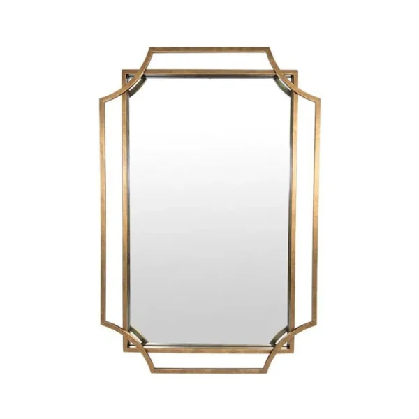 EMDE Miroirs Et Trumeaux<Miroir Art Déco métal doré 60 x 90 cm, Emdé