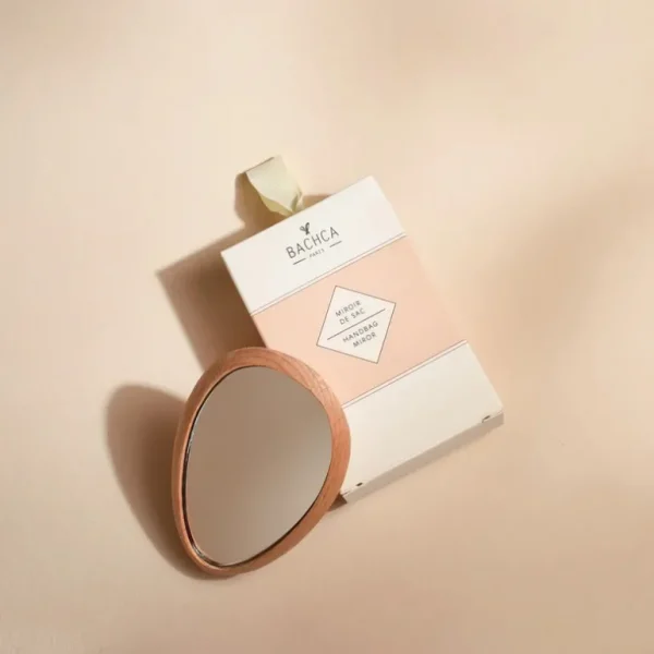 Bachca Les Accessoires<Miroir de sac en bois avec étui,