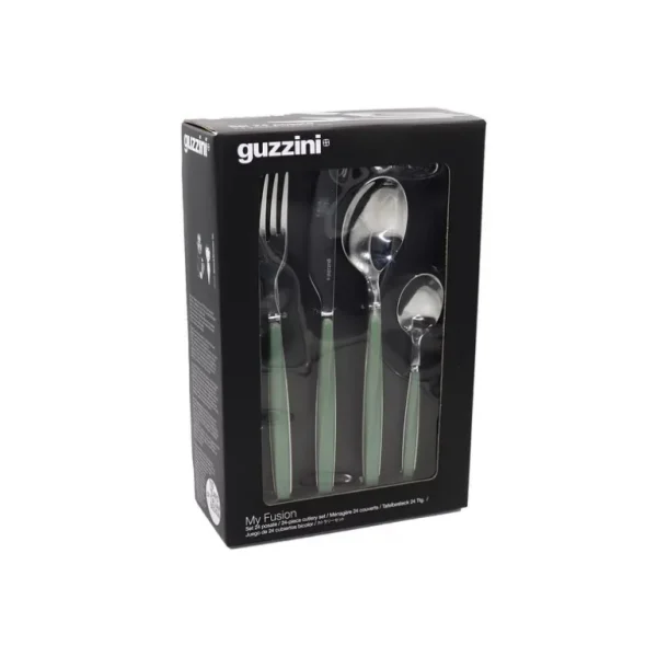 GUZZINI Ménagères Couverts<Ménagère 24 pièces My Fusion Vert Olive,