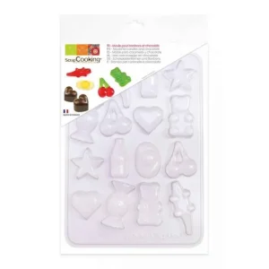 ScrapCooking Le Chocolat<Moule blister 16 bonbons et chocolats,