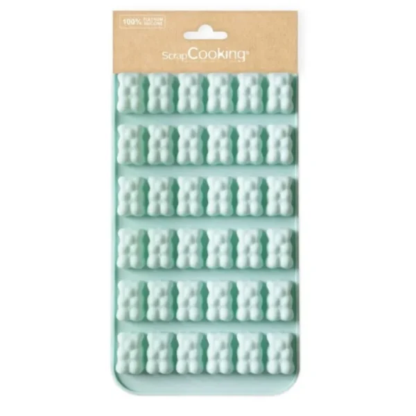 ScrapCooking Moules Souples<Moule Silicone Mini-Oursons Chocolats/Bonbons,