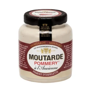 Les assaisonnements Briards Épices & Condiments<Moutarde au piment d'Espelette Pommery,