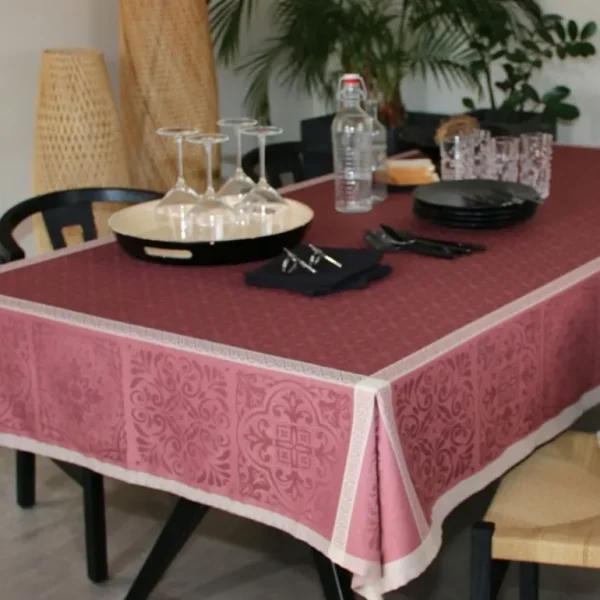 Sud Etoffe Nappes<Nappe Alicante Bois de Rose,