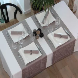 Sud Etoffe Nappes<Nappe Chateaurenard Blanc,