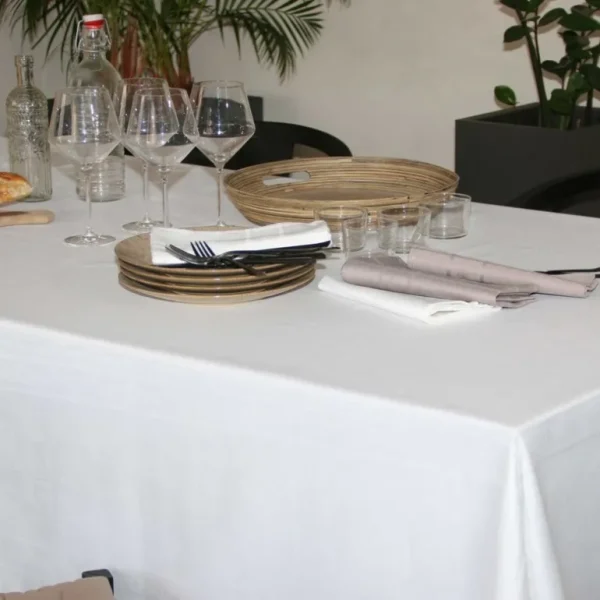 Sud Etoffe Nappes<Nappe Chateaurenard Blanc,