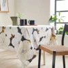 Nydel Paris Nappes<Nappe coton enduit Anémone Navy,