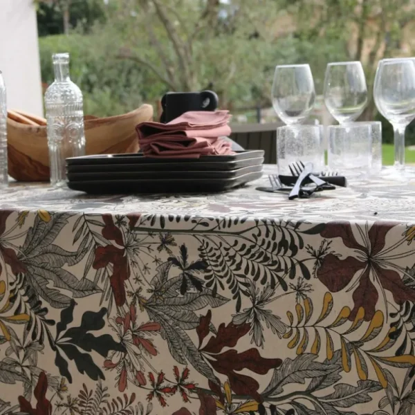 Sud Etoffe Nappes<Nappe enduite Bois de Rose Bangkok,